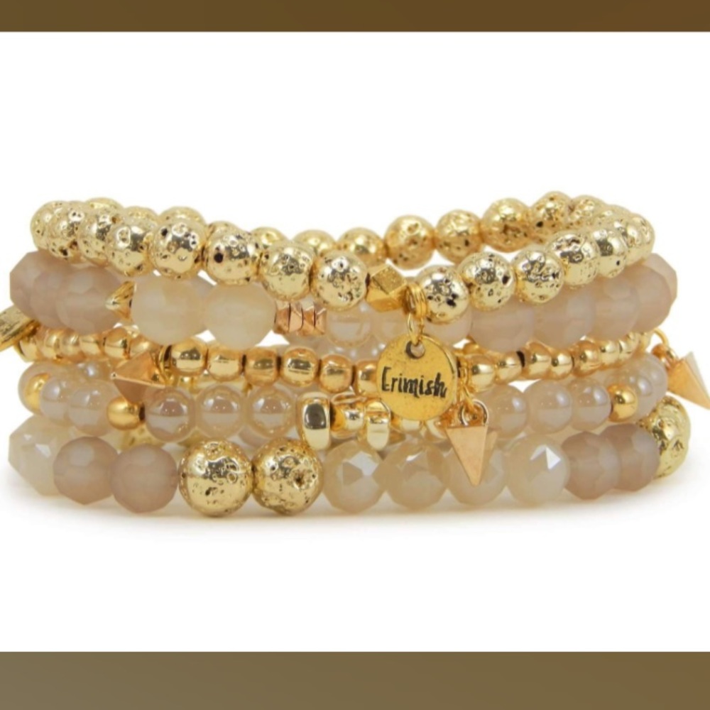 Erimish 5 piece bracelet stack-PIPER